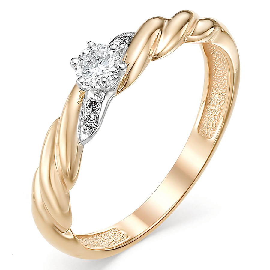 Кольцо, золото, бриллиант, 341-110